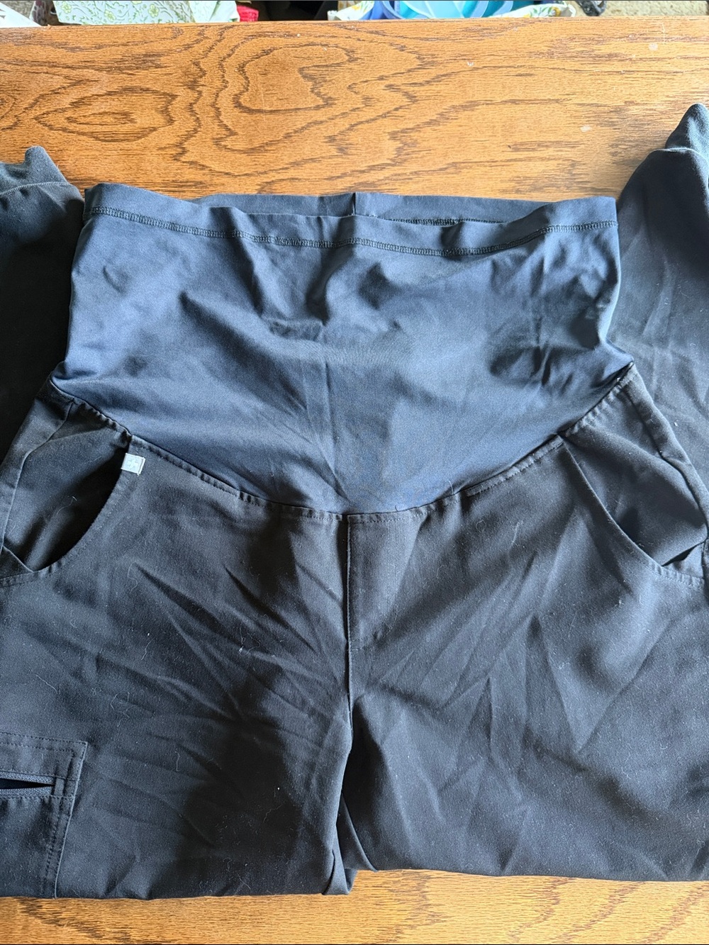 FIGS Black Maternity Scrub Pants